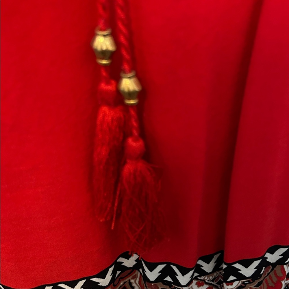 Ruby Rd. Red and Black Patterned Blouse - Picture 3 of 5